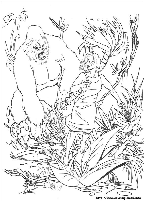 King Kong coloring picture